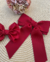 Kit Mãe e Filha 2 Laços Gorgurão - 1 Laço Franzido Médio M07 e 1 Laço Clara Grande - Coleção Outono/Inverno 25 - MEF-M07-LG-CLA-OI25 - Laços de Lili