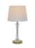 Abajur de Cristal Dourado 56cm