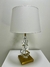 Abajur de Cristal Dourado Luxo 57cm na internet