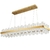 Lustre Pendente Dourado Retangular Esplendor