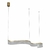 Pendente de Led Paipe Retangular 118cm