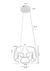 Pendente de Led Redondo Branco 72W 3000K - comprar online