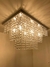 L5 Lustre de Cristal Correntes Retangular 50x30cm - comprar online