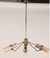 LUSTRE PENDENTE SALA DE JANTAR DOURADO COM CÚPULAS ÂMBAR - comprar online