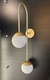 Arandela Jabuticaba UP Dourado 2 Globos Branco na internet
