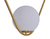 Trio Lustre Pendente Moderno Dourado Globo Branco - Juliana Baczynski Iluminação Decorativa