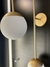 Arandela Jabuticaba UP Dourado 2 Globos Branco - Juliana Baczynski Iluminação Decorativa