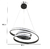 Lustre Pendente Moderno de Led Preto - loja online