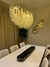 Lustre de Cristal Galho Dourado Fosco 120cm - loja online