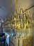 Lustre de Cristal Retangular Gota Dourado - loja online