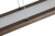 Lustre Pendente de Led Régua Retangular Marrom 32w 4000k - Juliana Baczynski Iluminação Decorativa