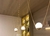 Trio Lustre Pendente Moderno Dourado Globo Branco