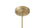Lustre Pendente Moderno Jabuticaba Dourado 10 globos