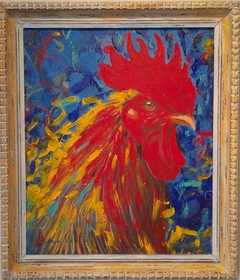 SEMINE KWSTA - "YELLOW ROSTER" - ACRÍLICA SOBRE TELA - MED. 51X60CM