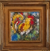 SEMINE KWSTA - "ROOSTER I " - ACRÍLICA SOBRE TELA - MED. 62X70 CM