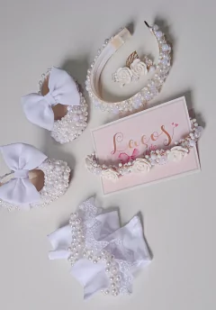 Kit batizado super luxo - Laços  de Boneca