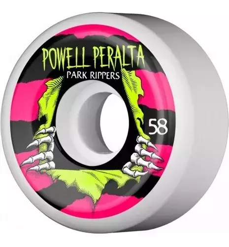 Ruedas De Skate Powell Peralta Park Ripper 2 58 Mm Pf White