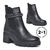 Bota Chelsea Salto Bloco Via Marte Tratorada Feminina 23-307 - Doralina Calçados