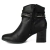 Bota Cano Curto Dakota Com Salto Bloco e Tiras Trançadas Feminino G4543 - Doralina Calçados