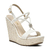 Sandália Via Marte Anabela com Strass Salto Rattan Feminino 23-11305