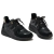 Tênis Feminino Sneaker Via Marte Easy Preto Dourado 22-2906 - loja online