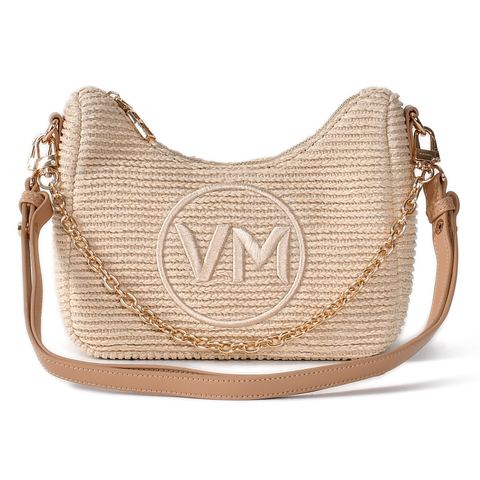 Bolsa Palha Tiracolo Via Marte Alça de Mão e Alça Longa Removível B1-119