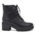 Coturno Flatform Via Marte Bota Salto Bloco Tratorado Feminino 001-002
