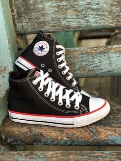 All Star Cano alto Preto