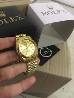 Relógio Rolex Date Just Gold - 99kMultimarcas Produtos importados