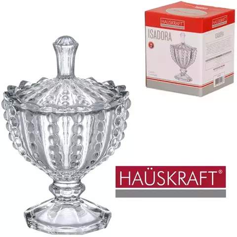 BOMBONIERE DE VIDRO ISADORA 15 CM