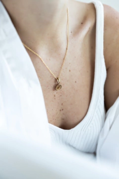 Colgante rosa de bronce - db jewellery