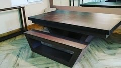 MESA DE BILHAR & JANTAR MODELO DIAMANTE COM BANCO