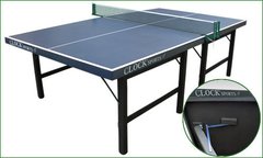 MESA DE TÊNIS DE MESA ( PING PONG ) COR AZUL DE 15 MM DE MDF. CLOCKSPORT