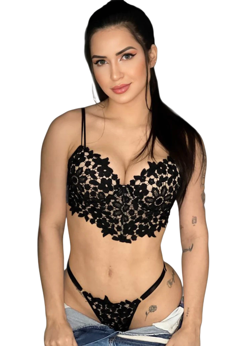 Conjunto Guipir Preto - comprar online