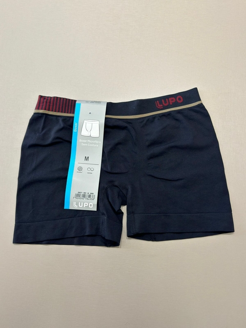 Cueca Box Microfibra sem Costura - black