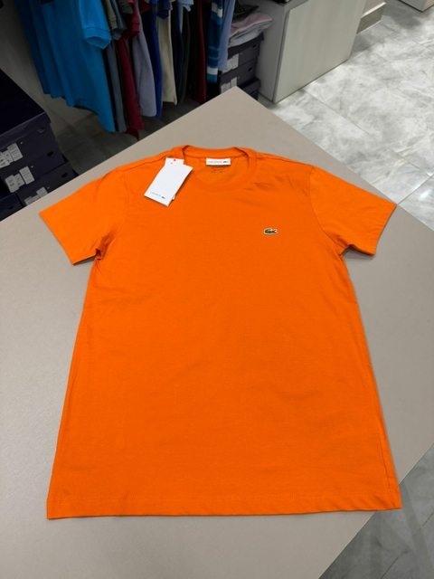 T-SHIRT LACOSTE - LARANJA