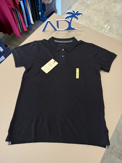 POLO AD BÁSICA VERÃO - PRETO