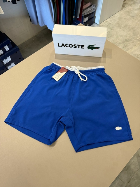 SHORT LACOSTE ELASTANO - AZUL ROAYL 01