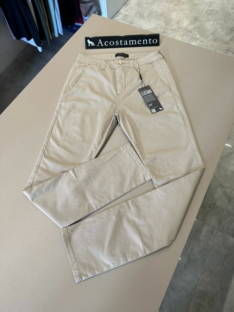 CALÇA ACOSTAMENTO SARJA - CAQUI