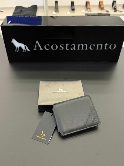 CARTEIRA ACST COURO MESTIÇO - PRETO 8050