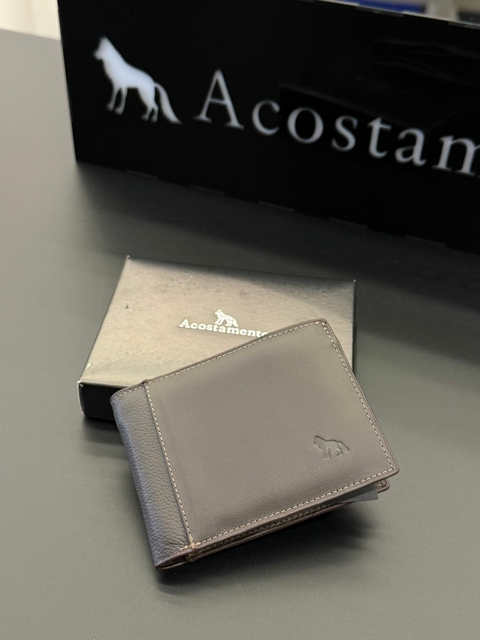 CARTEIRA ACST COURO MESTIÇO - CAFÉ 8052