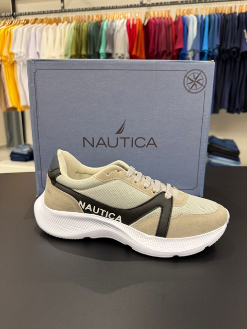 TÊNIS NAUTICA CLIPPER - CINZA/PRETO S0126