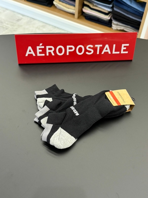 KIT 3 MEIAS CANO INVISÍVEL - PRETO 8411-2