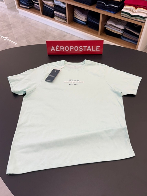 T-SHIRT AEROPOSTALE - VERDE ÁGUA 1831