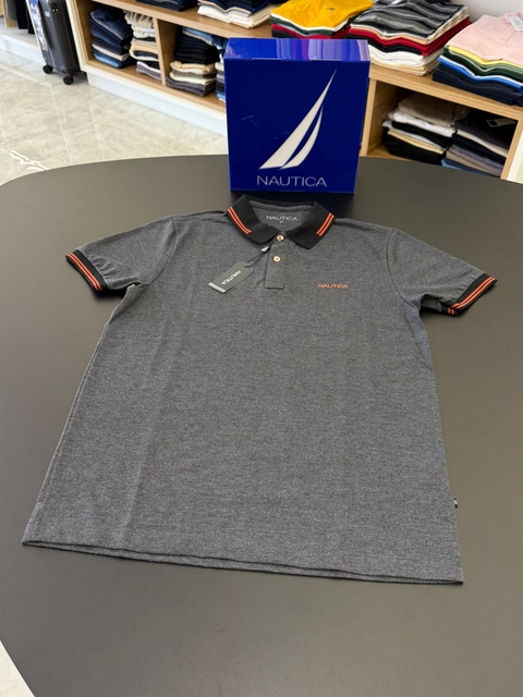 POLO NAUTICA PIQUET RETILINEAS - MES PRETO 0019