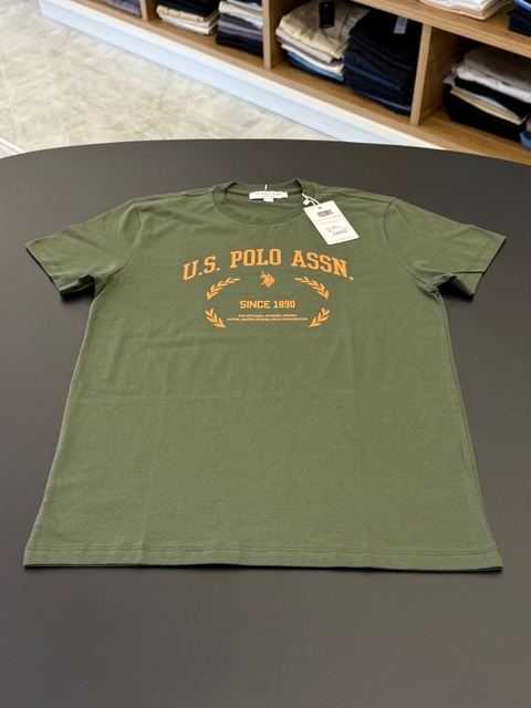 T-SHIRT U.S POLO ASSN. - VERDE BONSAI 2035