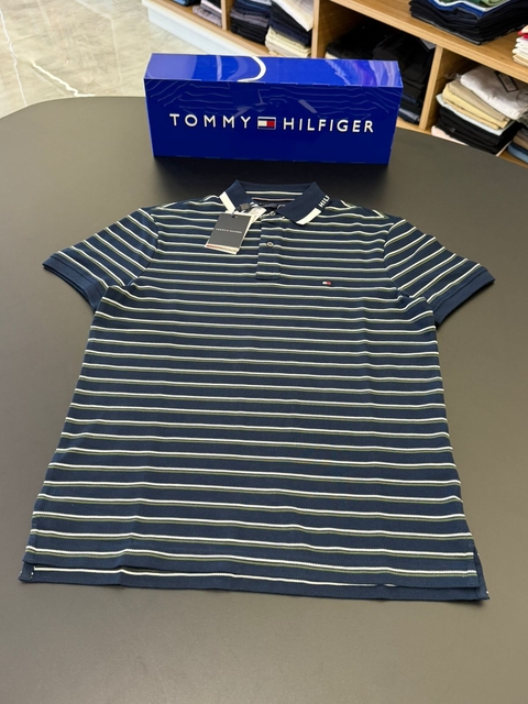 POLO TOMMY HILFIGER LISTRADA - MARINHO 1605