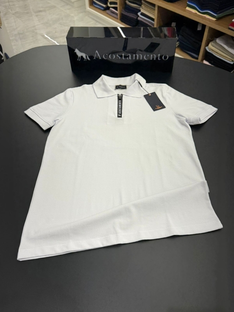 POLO ACOSTAMENTO CASUAL - BRANCO 4058