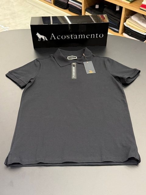 POLO ACOSTAMENTO CASUAL - PRETO 4058