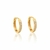 BRINCO ARGOLA 10KL EM OURO AMARELO COM ZIRCONIA BRANCA - CÓD 3504379